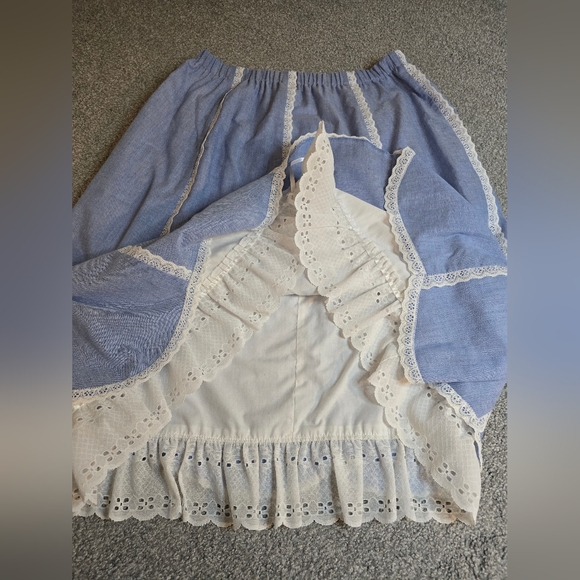 Pitchfork Brand Skirt Small Oversized Cowgirl Western Dance Countryside Chic - Picture 4 of 8